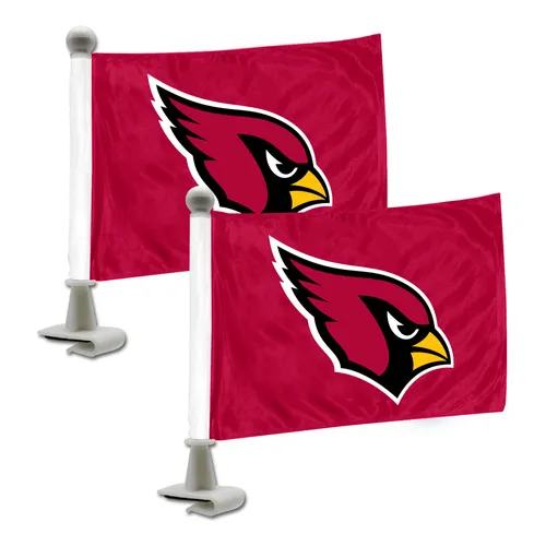 Fan Mats Arizona Cardinals Ambassador Car Flags - 2 Pack