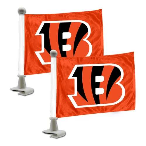 Fan Mats Cincinnati Bengals Ambassador Car Flags - 2 Pack