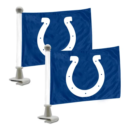 Fan Mats Indianapolis Colts Ambassador Car Flags - 2 Pack