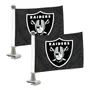 Fan Mats Las Vegas Raiders Ambassador Car Flags - 2 Pack