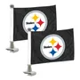 Fan Mats Pittsburgh Steelers Ambassador Car Flags - 2 Pack