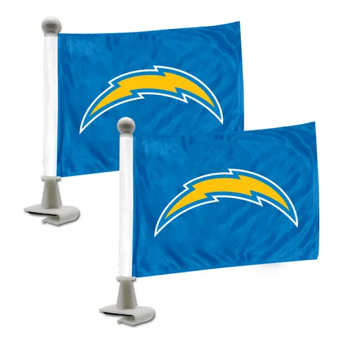 Fan Mats Los Angeles Chargers Ambassador Car Flags - 2 Pack