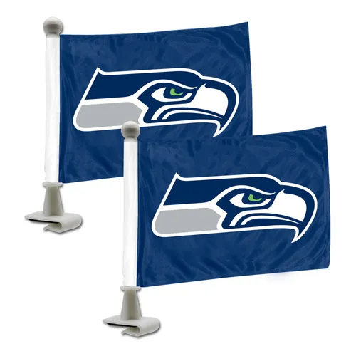 Fan Mats Seattle Seahawks Ambassador Car Flags - 2 Pack