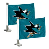 Fan Mats San Jose Sharks Ambassador Car Flags - 2 Pack