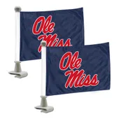 Fan Mats Ole Miss Rebels Ambassador Car Flags - 2 Pack