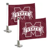 Fan Mats Mississippi State Bulldogs Ambassador Car Flags - 2 Pack