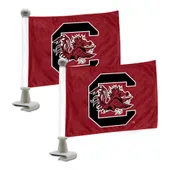 Fan Mats South Carolina Gamecocks Ambassador Car Flags - 2 Pack