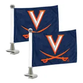 Fan Mats Virginia Cavaliers Ambassador Car Flags - 2 Pack