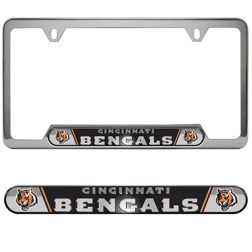 Fan Mats Cincinnati Bengals Embossed License Plate Frame