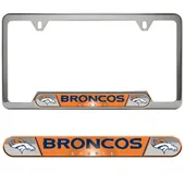 Fan Mats Denver Broncos Embossed License Plate Frame