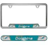 Fan Mats Miami Dolphins Embossed License Plate Frame