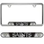 Fan Mats New Orleans Saints Embossed License Plate Frame