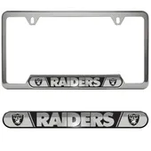 Fan Mats Las Vegas Raiders Embossed License Plate Frame