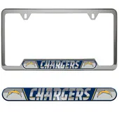 Fan Mats Los Angeles Chargers Embossed License Plate Frame