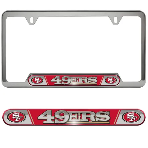 Fan Mats San Francisco 49Ers Embossed License Plate Frame