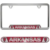 Fan Mats Arkansas Razorbacks Embossed License Plate Frame