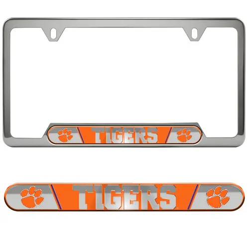 Fan Mats Clemson Tigers Embossed License Plate Frame