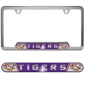 Fan Mats Lsu Tigers Embossed License Plate Frame