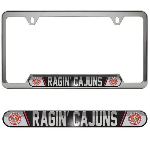 Fan Mats Louisiana-Lafayette Ragin' Cajuns Embossed License Plate Frame