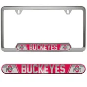 Fan Mats Ohio State Buckeyes Embossed License Plate Frame