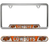 Fan Mats Oklahoma State Cowboys Embossed License Plate Frame