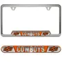 Fan Mats Oklahoma State Cowboys Embossed License Plate Frame