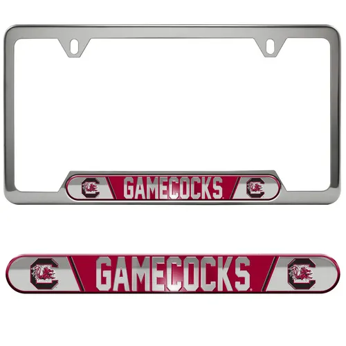 Fan Mats South Carolina Gamecocks Embossed License Plate Frame