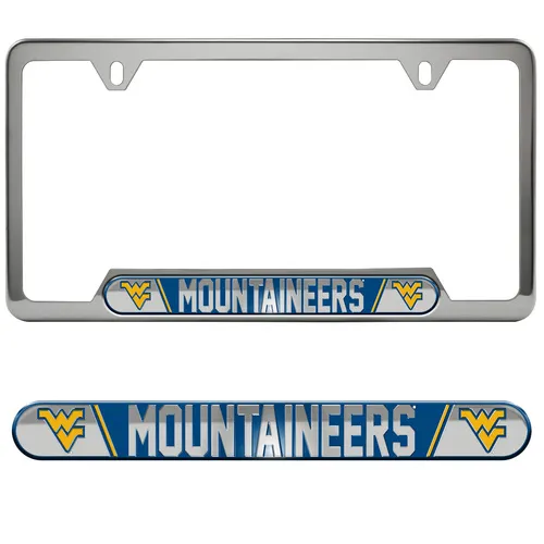 Fan Mats West Virginia Mountaineers Embossed License Plate Frame
