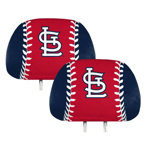 Fan Mats St. Louis Cardinals Printed Head Rest Cover Set - 2 Pieces