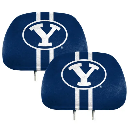 Fan Mats Byu Cougars Printed Head Rest Cover Set - 2 Pieces