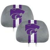 Fan Mats Kansas State Wildcats Printed Head Rest Cover Set - 2 Pieces