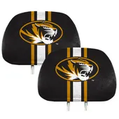 Fan Mats Missouri Tigers Printed Head Rest Cover Set - 2 Pieces