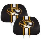 Fan Mats Missouri Tigers Printed Head Rest Cover Set - 2 Pieces