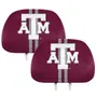Fan Mats Texas A&M Aggies Printed Head Rest Cover Set - 2 Pieces