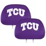 Fan Mats Tcu Horned Frogs Printed Head Rest Cover Set - 2 Pieces