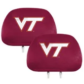 Fan Mats Virginia Tech Hokies Printed Head Rest Cover Set - 2 Pieces