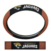 Fan Mats Jacksonville Jaguars Football Grip Steering Wheel Cover 15" Diameter