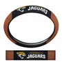 Fan Mats Jacksonville Jaguars Football Grip Steering Wheel Cover 15" Diameter