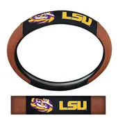 Fan Mats Lsu Tigers Football Grip Steering Wheel Cover 15" Diameter