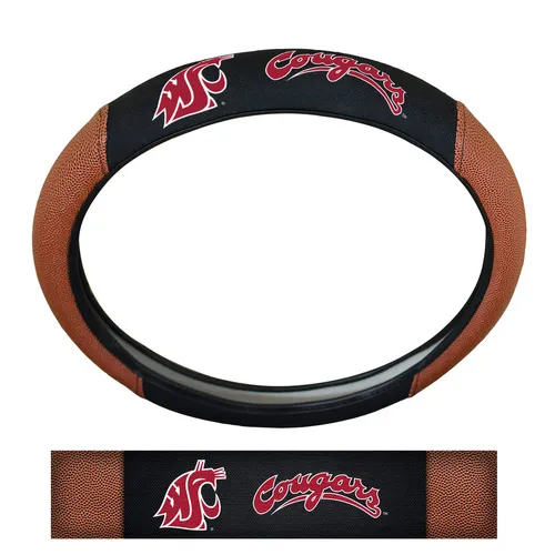 Fan Mats Washington State Cougars Football Grip Steering Wheel Cover 15" Diameter