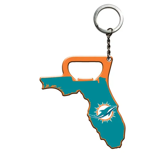 Fan Mats Miami Dolphins Keychain Bottle Opener