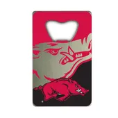 Fan Mats Arkansas Razorbacks Credit Card Bottle Opener