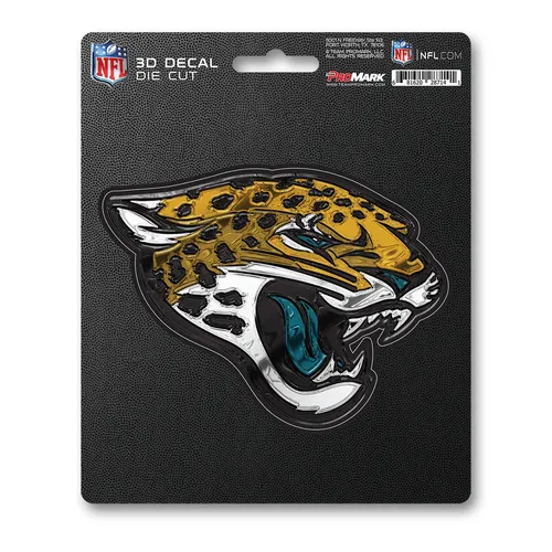 Fan Mats Jacksonville Jaguars 3D Decal Sticker