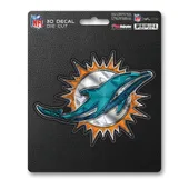 Fan Mats Miami Dolphins 3D Decal Sticker