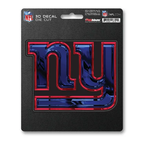 Fan Mats New York Giants 3D Decal Sticker