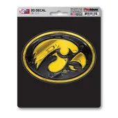 Fan Mats Iowa Hawkeyes 3D Decal Sticker