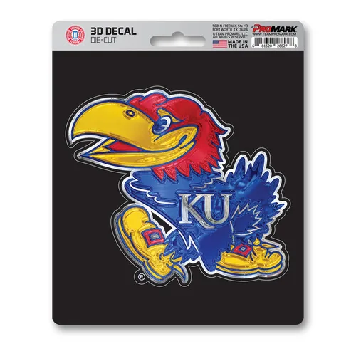 Fan Mats Kansas Jayhawks 3D Decal Sticker