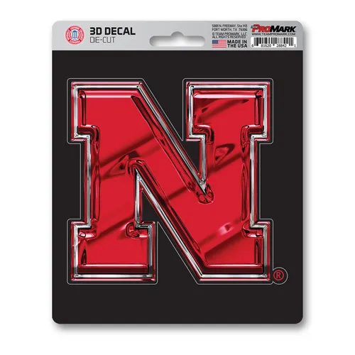 Fan Mats Nebraska Cornhuskers 3D Decal Sticker