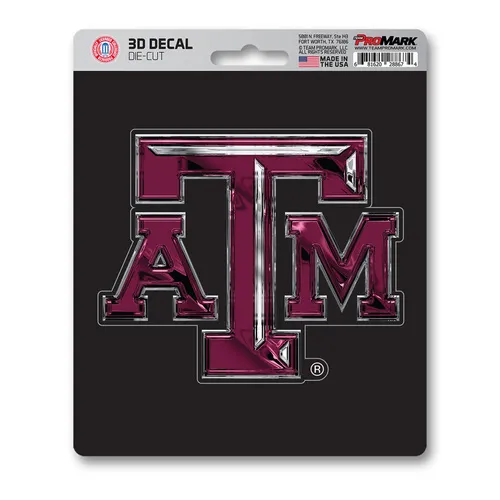 Fan Mats Texas A&M Aggies 3D Decal Sticker