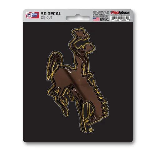 Fan Mats Wyoming Cowboys 3D Decal Sticker